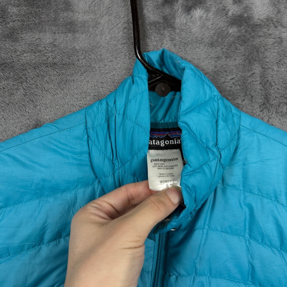 Patagonia Nano Puff Jacket Womens Small Blue Full Zip Insulated Puffer 84215 - Picture 3 of 7
